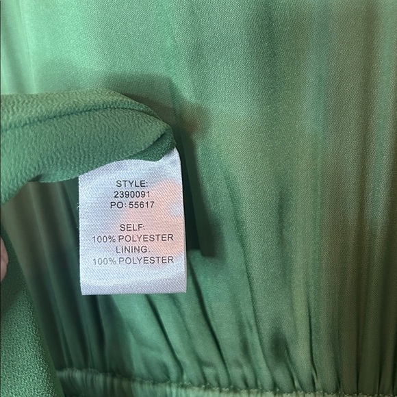 Anthropologie Current Air Green Sereia Pleated
Midi Dress Size L - Picture 12 of 12